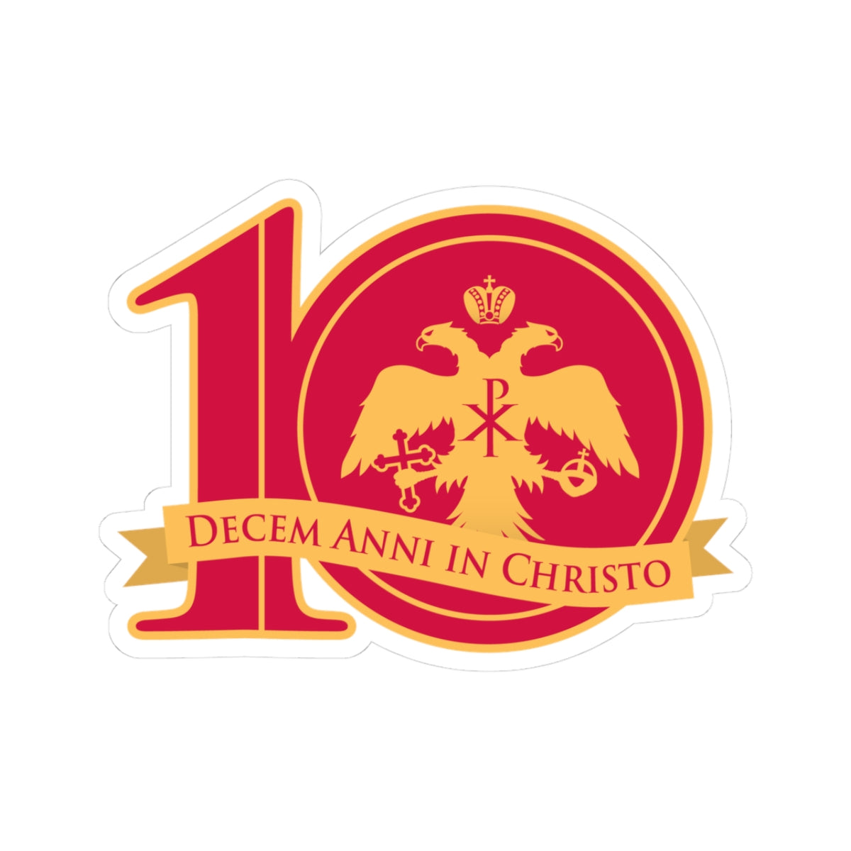 10-Year Vinyl Sticker, 4", Houston only