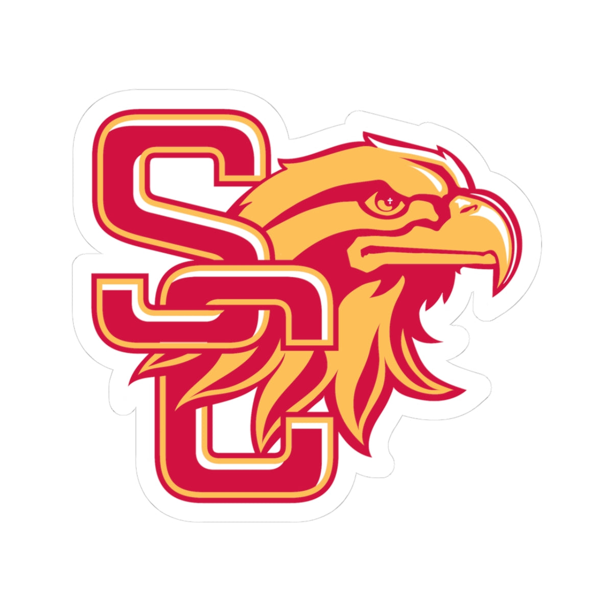 Golden Eagle Vinyl Sticker, 4", Houston only