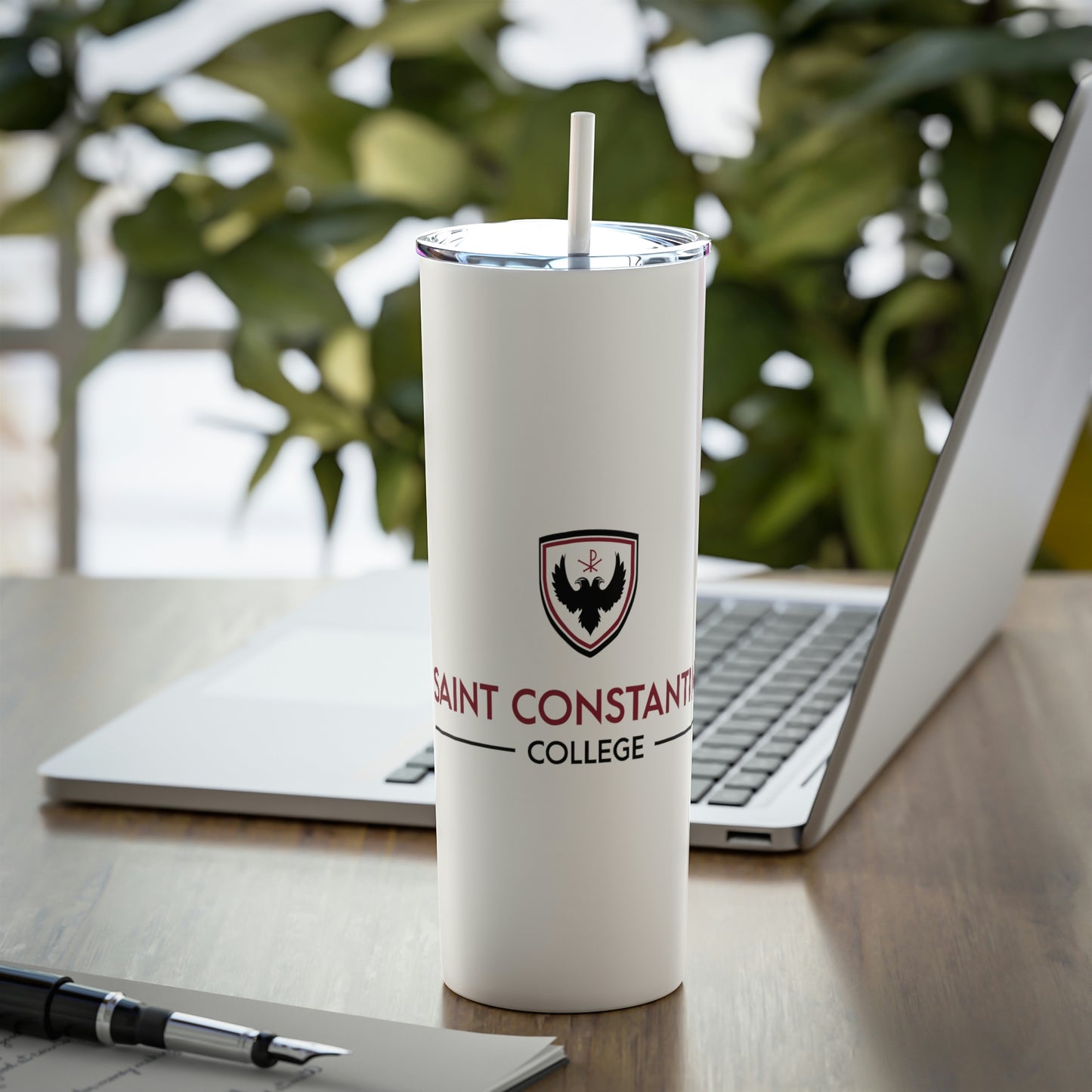 Saint Constantine College Tumbler with Straw, 20oz