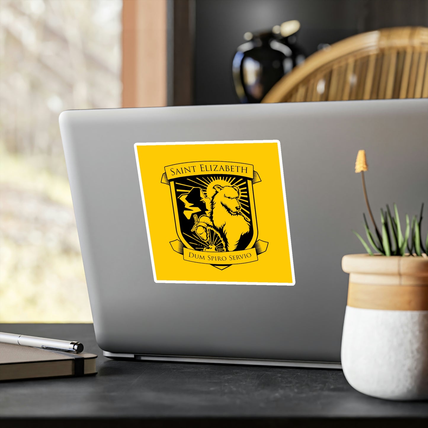 St. Elizabeth Vinyl Stickers (Two-color)