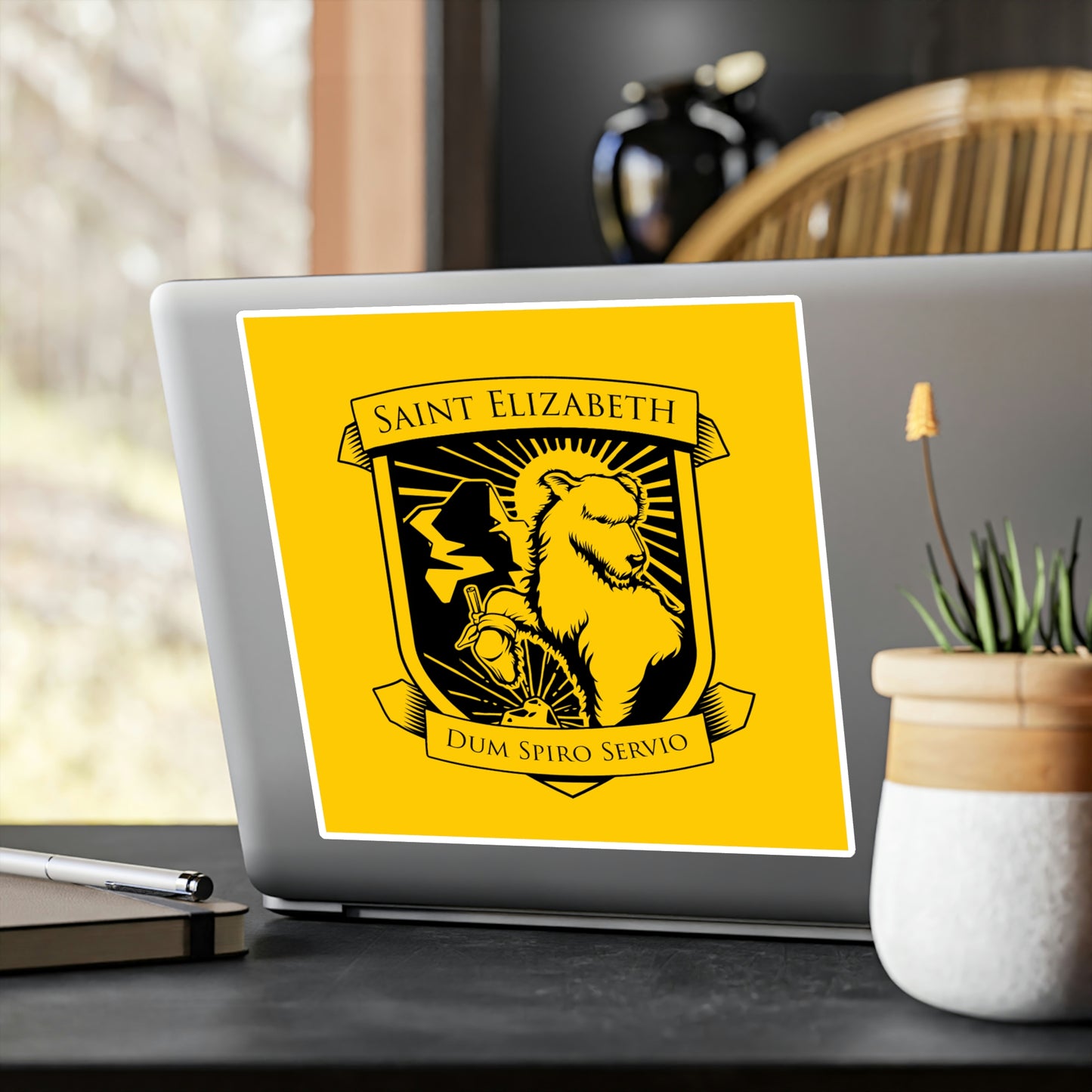 St. Elizabeth Vinyl Stickers (Two-color)