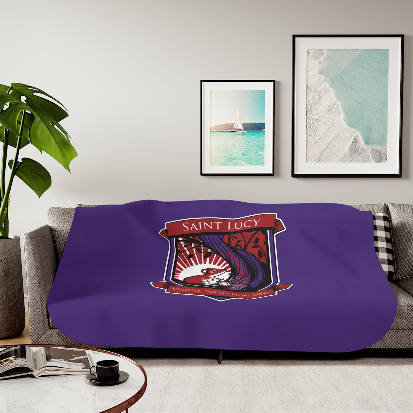 Saint Lucy Sherpa Blanket