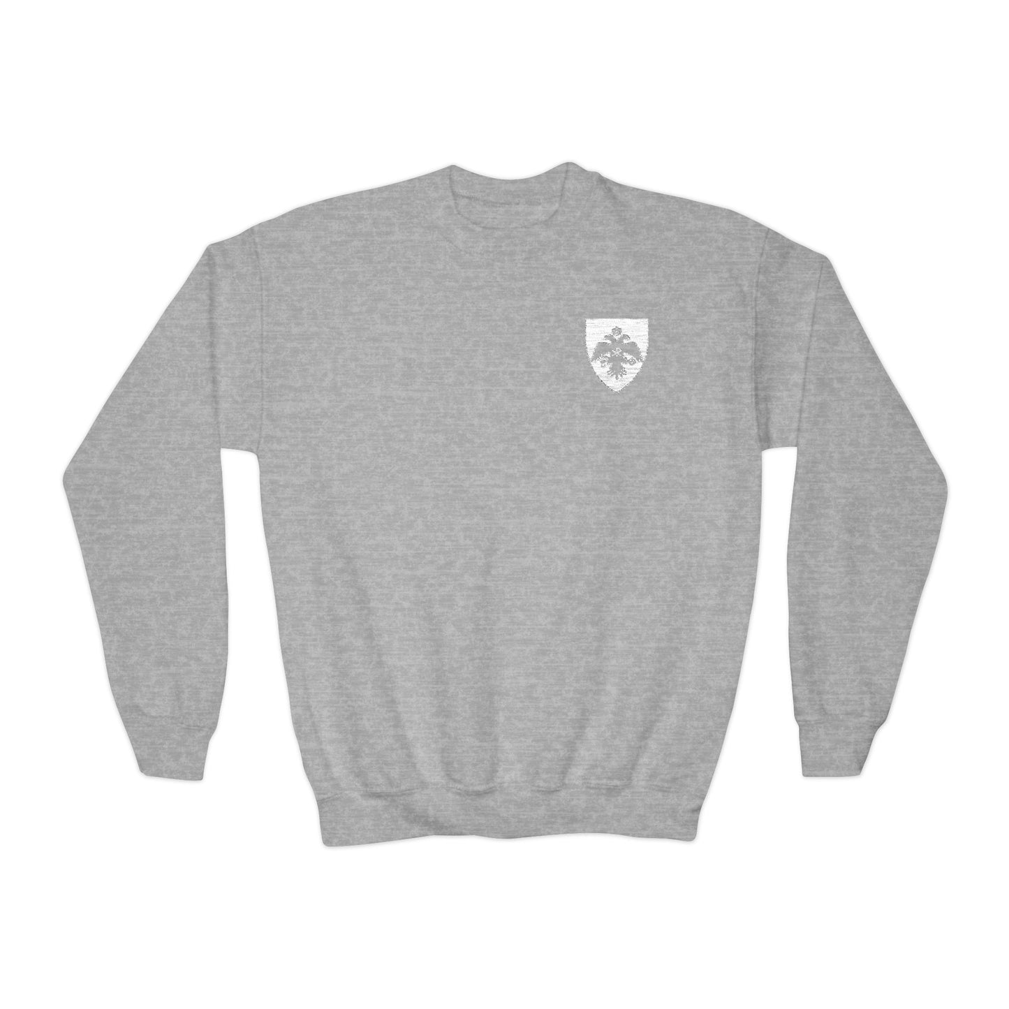 Crest Sweatshirt, Embroidered, Youth