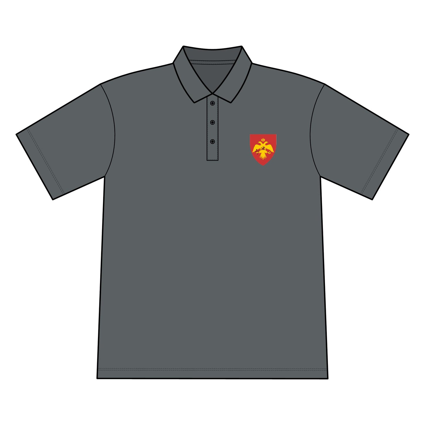 Embroidered Crest Polo Shirt, Men