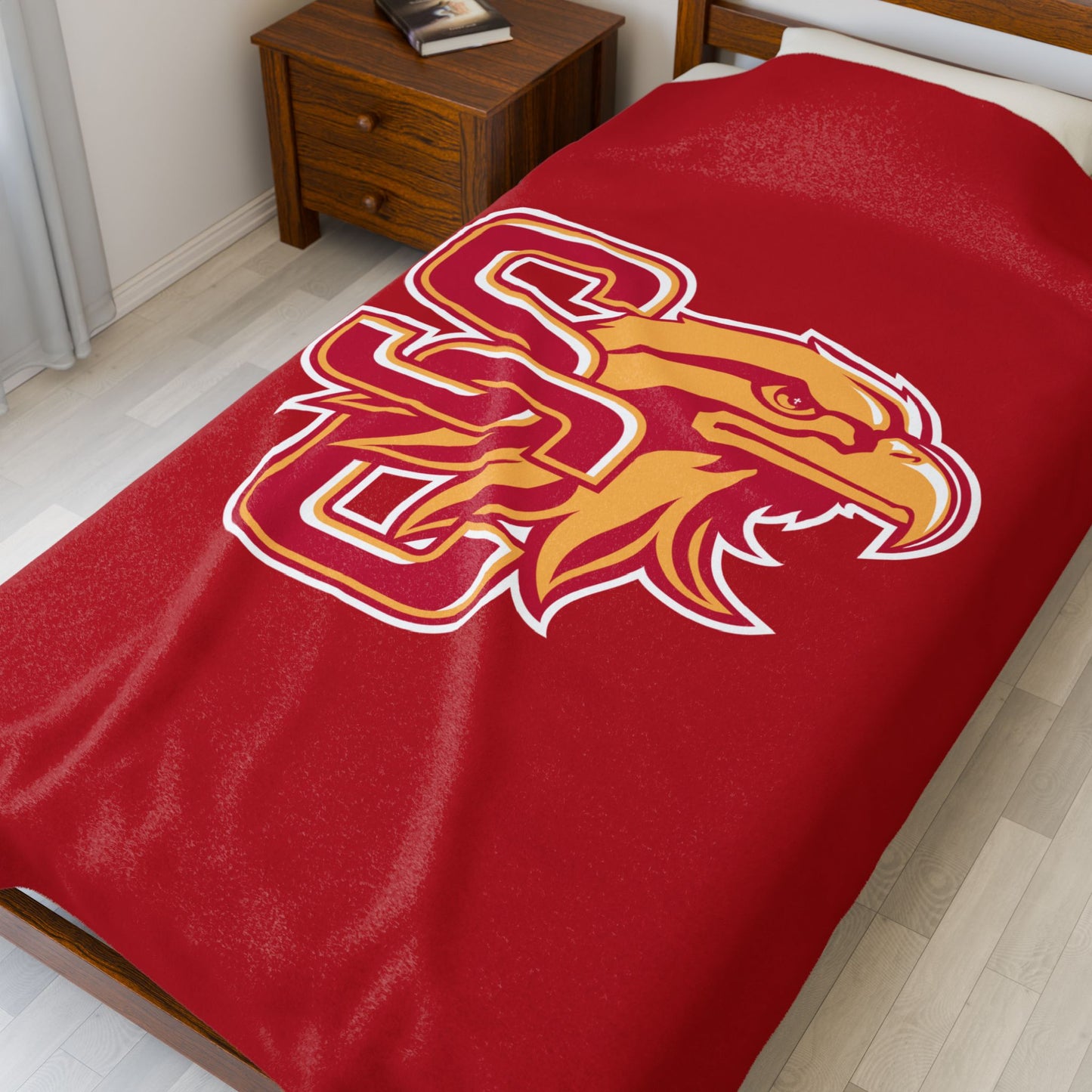 Golden Eagle Velveteen Blanket