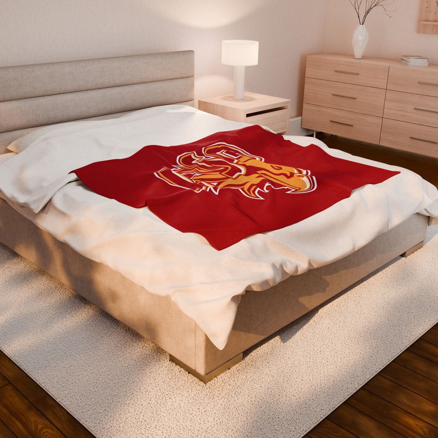 Golden Eagle Velveteen Blanket