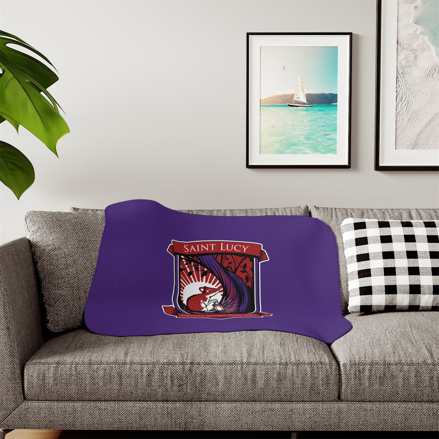 Saint Lucy Sherpa Blanket