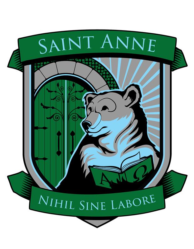 Saint Anne Vinyl Sticker, 4", Houston only