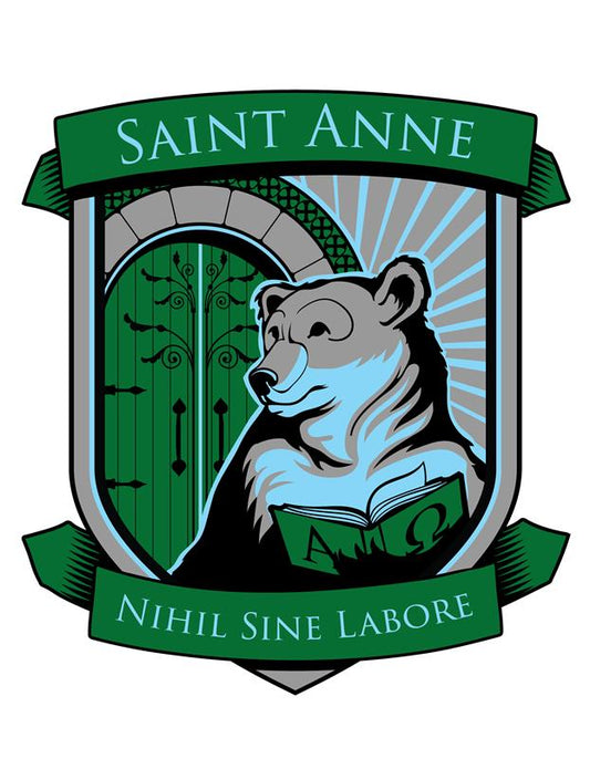 Saint Anne Vinyl Sticker, 4", Houston only