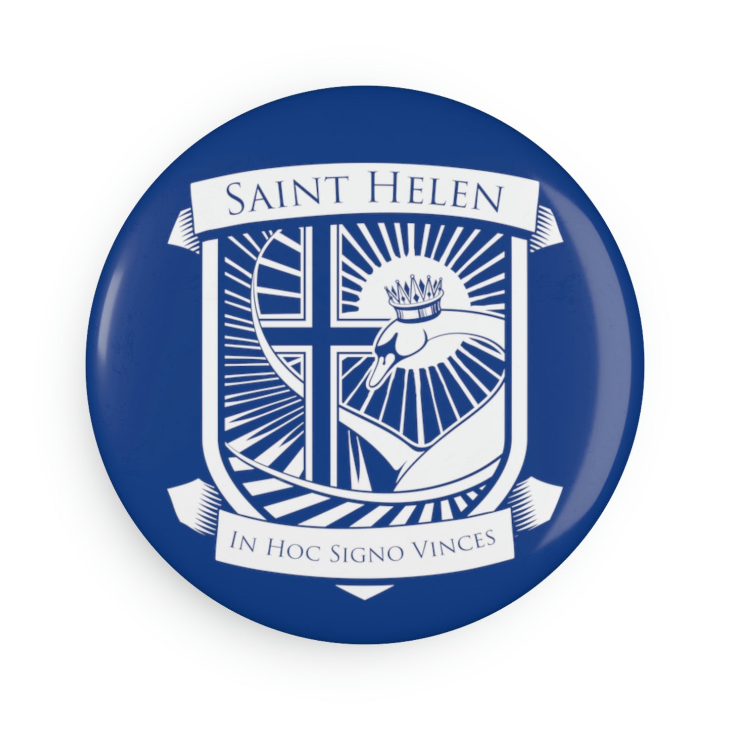 St. Helen Button Magnet, Round (1 & 10 pcs)