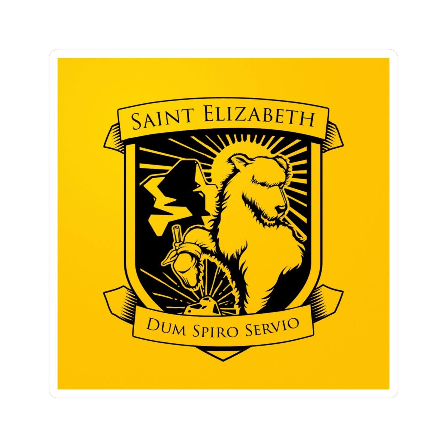 St. Elizabeth Vinyl Stickers (Two-color)